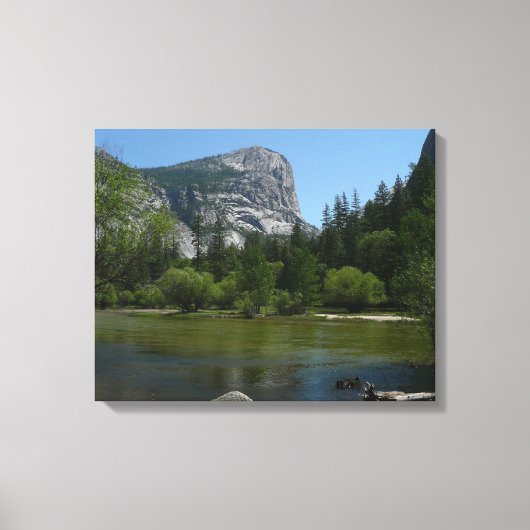 Mirror Lake II in Yosemite National Park Canvas Afdruk (Voorkant)