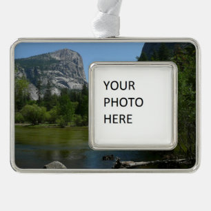 Mirror Lake II in Yosemite National Park Verzilverd Kader Ornament