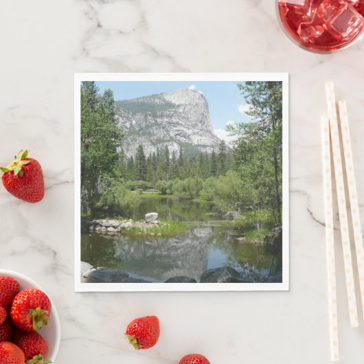 Mirror Lake Uitzicht in Yosemite National Park Servetten (Insitu)