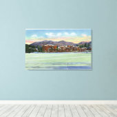 Mirror Lake Uitzicht van de Lake Placid Club in Canvas Afdruk (Insitu (Houten vloer))