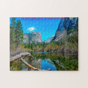 Mirror Lake Yosemite Kerstgroeten Legpuzzel