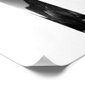 Mirror Lake Yosemite Panoramisch Zwart-wit Poster (Hoek)