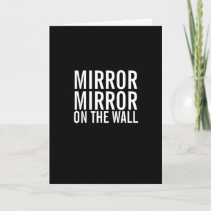 Mirror over de muur kaart