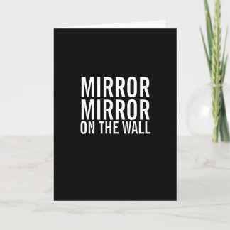 Mirror over de muur kaart