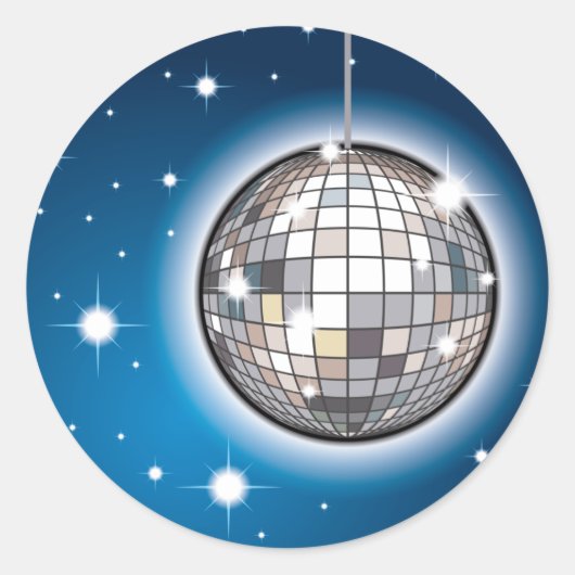 Mirrorball 2 ronde sticker (Voorkant)