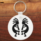 Mirrored Kokopelli Sleutelhanger (Voorkant)
