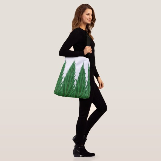 Mirrored Pines Crossbody Bag (2 Sizes) Crossbody Tas (Op model)