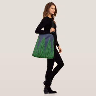 Mirrored Pines Midnight Crossbody Bag (2 Sizes) Tas