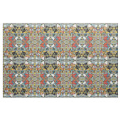 Mirrored Red Foxes en Hearts Pattern Stof (Fat Quarter)