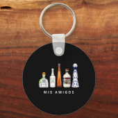Mis Amigos Tequila Grappig Cinco De Mayo Mexicaans Sleutelhanger (Voorkant)