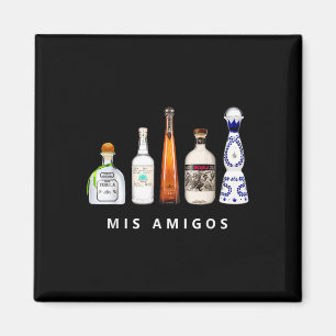 Mis Amigos Tequila Grappige Cinco De Mayo Mexicaan Magneet