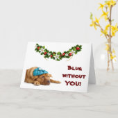 **MIS IK "JIJ** MET **KERST** ZO VEEL:( KAART (Gele Bloem)