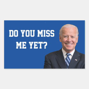 Mis je Joe Biden al? Rechthoekige Sticker