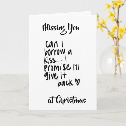 ***MIS JE MET KERSTMIS*** KAART (Gele Bloem)