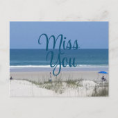 Mis je strand briefkaart (Voorkant)