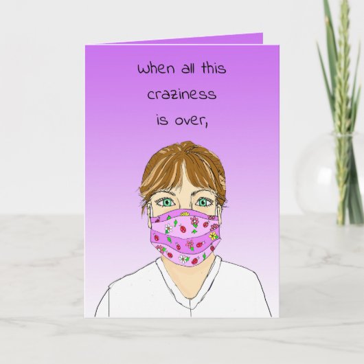 Mis je zelfisolerende sociale afstand kaart (Voorkant)