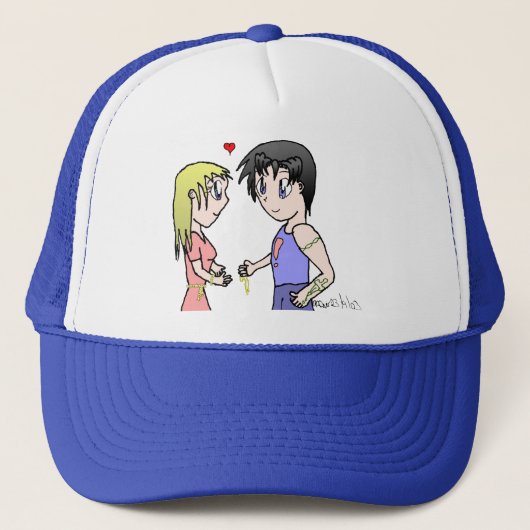 Mis-Matched Couple Trucker Pet (Voorkant)