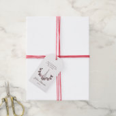 Mis Quince años Diseño Floral Torre Eiffel Cadeaulabel (Met Touw)