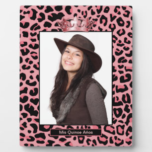 Mis Quince Años Jaguar Print Photo Plaque Fotoplaat