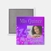 Mis Quince I Photo Party Magnet (Recto/Verso)