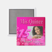 Mis Quince I Photo Party Magnet (Recto/Verso)