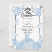 Mis Quince Photo Invitation Espagnol Dusty Blue (Devant)