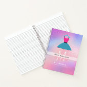 Mis Quince Quinceanera Dress GUEST BOOK Gepersonal Notitieboek (Binnen)