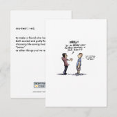 'Mis-treat' Funny Cancer Kaart (Voorkant / Achterkant)