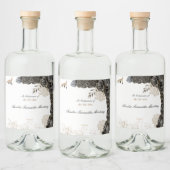 Mis XV Años Liquor Étiquette Noir et Or (Bouteilles)