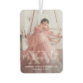 Mis XV Años Quinceañera 15e verjaardag 2 foto auto Luchtverfrisser (Achterkant)