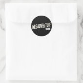 misadventurelogo, BLUES Ronde Sticker (Tas)