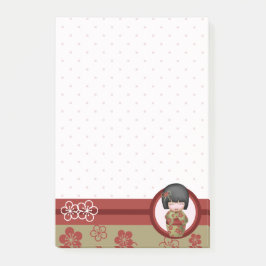 Misaki de kokeshi pop post-it® notes