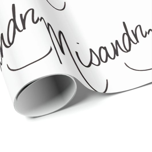 Misandry ! Papier cadeau (Coin rond)