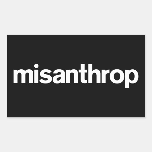 Misanthrop Box Sticker (Voorkant)