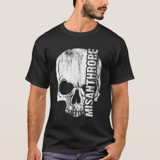 Misanthrope Draag Misanthropic Skull Hoodie T-shirt