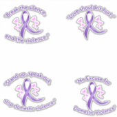 Misbruik en Huiselijk Geweld Sticker Set (Voorkant)