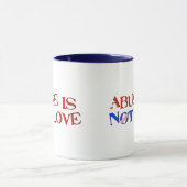 Misbruik is geen liefde mok (Midden)