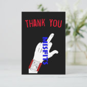 Misbruik Je creditcard Bedankkaart (Staand voorkant)