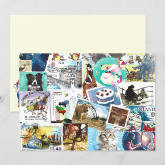 Misc Postzegels Flat Kaart