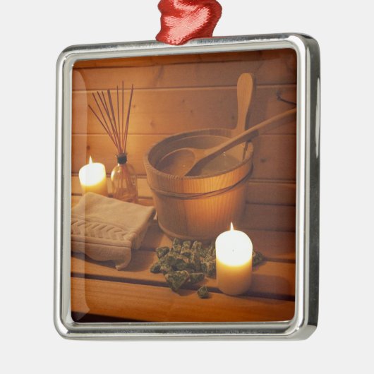 Miscellaneous - Sauna Objects Patterns Nineteen Metalen Ornament (Links)