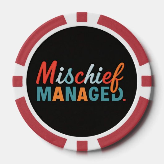 Mischief Managed Poker Chips (Voorkant)