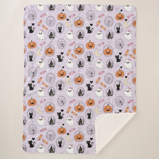 Mischief & Moonlit Whimsy Sherpa Deken (Voorkant)