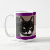 Mischief Tuxedo cat Koffiemok (Links)