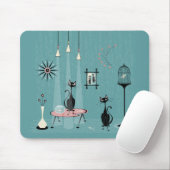 Mischief uit de middeleeuwen/kat-rood-behandeld II Muismat (Met muis)