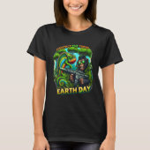 Mischievous Aap en Kameleon Gunshow T-shirt (Voorkant)