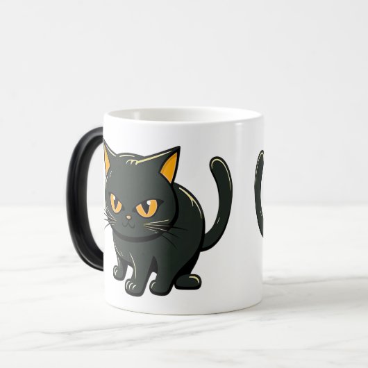 Mischievous and Cratigs Black Cat Magische Mok (Voorkant links)