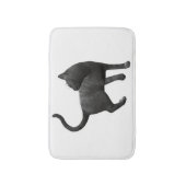 Mischievous Black Cat Bath Mat (Voorkant Verticaal)