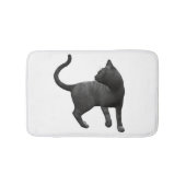 Mischievous Black Cat Bath Mat (Voorkant)