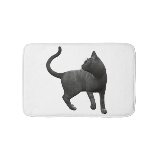 Mischievous Black Cat Bath Mat (Voorkant)