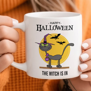 Mischievous Cat  Halloween Koffiemok
